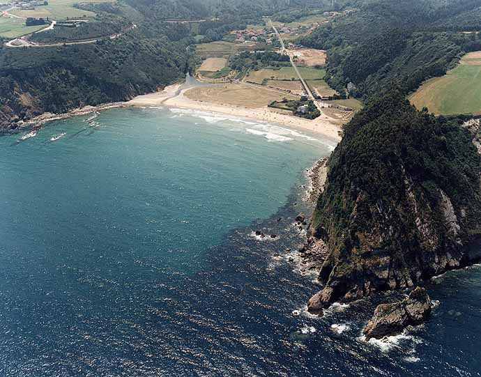 Playas costa occidental de Asturias