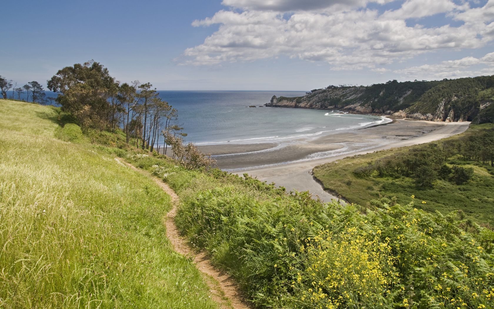 Playas costa occidental de Asturias