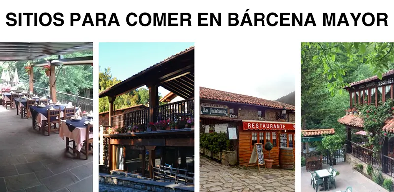 Sitios para comer en Bárcena Mayor